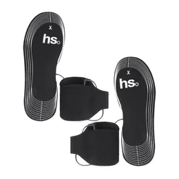 1 par uppvärmd innersula Foot Warmer Cuttable Carbon Fiber Boot Insoles Battery Powe Men Womens Shoes Pads Accessories 231221