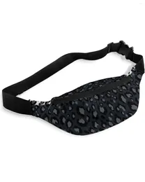 Bel Çantaları Leopar Baskı Siyah Beyaz Çizgili Paketler Omuz Çantası Unisex Messenger Günlük Moda Fanny Pack Kadınlar