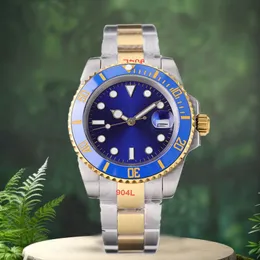 Montre de Luxe Mens 자동 기계식 세라믹 시계 시계 904L 스테인레스 스틸 수영 손목 시계 사파이어 빛나는 시계 비즈니스 캐주얼 골드 손목 시계