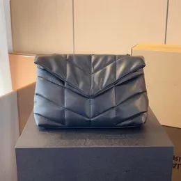 Siyah Loulou Bag Puffer Zincir Omuz Çantası Tasarımcı Çanta Kadın Debriyaj Gerçek Deri Kapiteli Çanta Kart Sahibi Çalışma Tote Orta Lady Sac Lüks Çanta Kadın Cüzdan