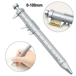 Partihandel multifunktion Vernier Caliper Ballpoint Roller Ball Pen med Ruler Measuring Tool Stationery Engineer Business Gift XBJK2106 ZZ