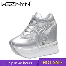 Tambini Wgznyn 2020 Autunno da 11 cm Pompe spesse a cuneo aumento scarpe casual scarpe da donna scarpe ad alta piattaforma Zapatos Mujer