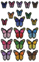 20 estilos Butterfly Badges Douse Bordado de bordado Applique Applique Roupeing Caswing Supplies de remendos decorativos para roupas 5172430