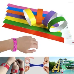 Favor de festa 19 250mm 100pcs pulseiras 3/4 "Bracelets de papel adulto adultos sintéticos de pulseira avançada