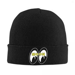 Berets Moon Eyes Motocykl Racing Knitted Caps Women's Skullies Valuies Winter Hat Jdm szydełka czapka melonowa czapka