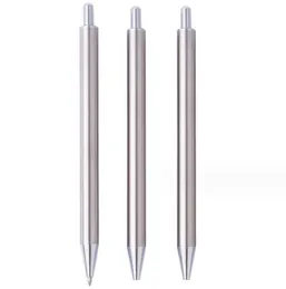 Metal Business Ballpoint Pen Studente Universal Scrittura Ballpoint Pens Office School Office Forniture Clip Penne Nome Inserita Logo personalizzato