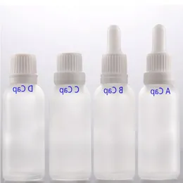 1oz 30ml Frostglasflaschen für Tropfenöl E Flüssigkeit Flasche 440pcs mit manipuliellen Deckeln UTTFs