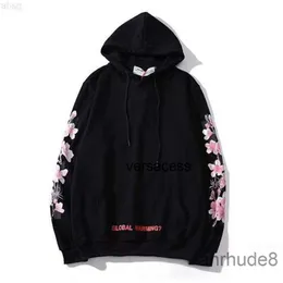 White Luxury Designer Mens Womens Fashion Hoodies High Quality Pure Cotton Flower Arrow Speed Bump Letter Printing Hooded Sweater Street Hip Tdwo PSOV