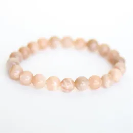 SN1084 Top Grade Sunstone Bracelet Infused Reiki Energy Bracelet Emotional Calming Stone Jewelry 231s