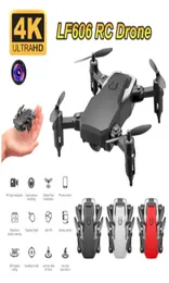 LF606 WIFI FPV Foldbar RC Drone med 50MP 4K HD Camera Altitude Hold 3D Flips Headless Mode RC Helicopter Aircraft Airplane4160015