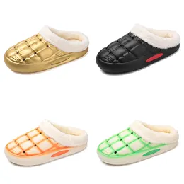 classic fleece thickened warm home cotton slippers men women golden silver green black orange fashion outdoor trend couple color