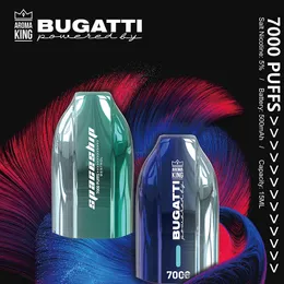 Aroma originale king puff 7000 Penna Vape monouso Pod Dispositivo puff 7K Ricaricabile opzionale e sigaretta preriempita aspetto elegante 18 gusti per scegliere 2024 nuove sigarette