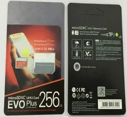 1PCS 32GB64GB128GB256GB EVO Plus micro sd card U3smartphone TF card Class 10Tablet PC SDXC Storage card 95MBS4757034