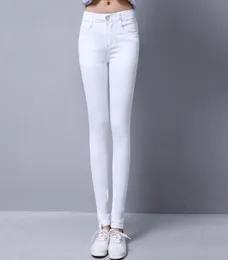 Women039S Jeans Lguch 2021 Klasik Skinny Woman Streç sıkı Kore moda Jean femme genç kız denim kadın siyah beyaz 5594158