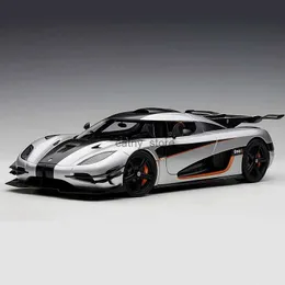 Elektrik/RC Araba 1 24 Koenigsegg Bir 1 Alaşım Spor Otomobil Modeli Diecasts Metal Yarış Modeli Yüksek Simülasyon Ses ve Hafif Çocuk Oyuncakları Hediye231223