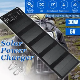 Accessories 30W 5V Folding Solar Panel Foldable Portable Power Charger For Cell Phone Camping Outdoor