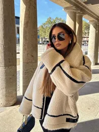 Women's Fur Faux Fur RR2775 Faux Teddy Fur Bike Jackets Women Fake Fur Motorcycle Teddy Long Sleeve Collared Double Faced Coats Women Winter Jacket T231223