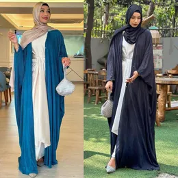 Etnik Giyim Ramazan Açık Müslüman Kimono Abaya Dubai Türkiye Arapça Jalabiya Kadınlar için İslam Hanka Elbise Elbisesi Femme Musulmane Kaftanlar