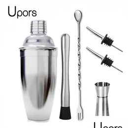 Bar Tools Upors Stainless Steel Cocktail Shaker Mixer Wine Martini Boston For Bartender Drink Party 550Ml750Ml 231205 Drop Delivery Ho Dhmya