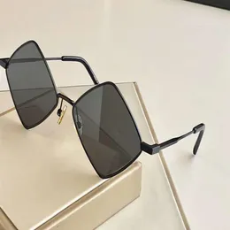 Black Grey Geometric Sunglasses 302 LISA Sun Glasses unisex Fashion Eyewear sunglasses Shades New with box330O