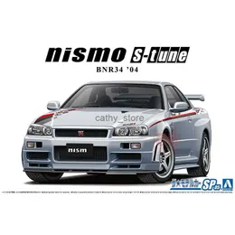 Diecast Model Cars 06607 Modelo de montagem 1/24 para Nissan BNR34 Skyline GT-R NISMO S-TUNE04 Modelo de carro para modelo Hobby Collection DIYL231223