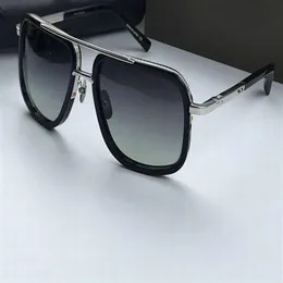 Men Square Pilot Sunglasses 2030 Titanium prata cinza sombreado Sonnenbrille tons ao ar livre Mens com óculos de sol Summer Gafa de Sol Novo Wi221J