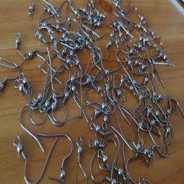 jóias de moda de 500pcs inteiras encontrando fios de aço inoxidável cirúrgico ganchos -com bobina de contas de bobina descobertas de prata Tom D224b