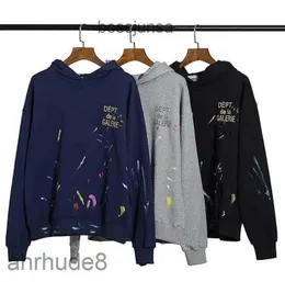 Fashion Men Womens Galleries Dept Hoodie Swear Designer T-shirt Pullover Lettera Flame Stampa Felpette di High Street Long High Street 3xl 0ujy