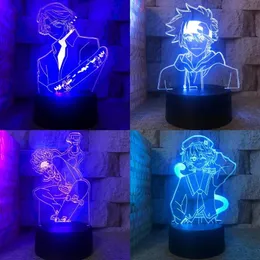 Nachtlichter SK8 The Infinity Light Boy Schlafzimmer Dekoration LED Kinderzimmer Manga Anime USB 16 Farben abgelegene Neonzeichen299m