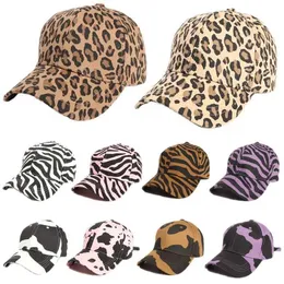 Ball Caps Unisex Leopard Print Zebra Print Baseball Cap Hip Hop Cap Men's Women's Animal Print Sun Hat Adjustable Cap Gorras J231223