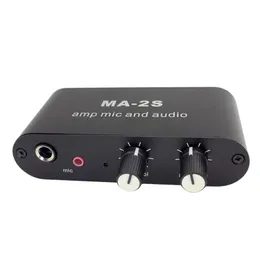 Connectors 3.5mm Condenser Microphone Amplifier Headphone Amplifier Music Audio Preamplifier Mixing Board Ma2s