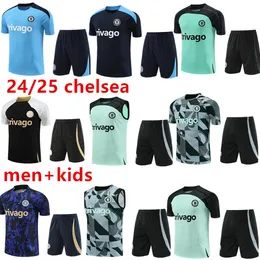 2024 2025 CFCトラックスーツZiyech CFCトレーニングスーツサッカートラックスーツ24 25 Jorginho Half Zip Tracksuit Football Set Survetement AAA