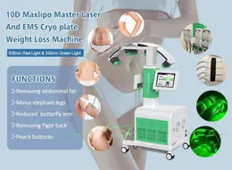 Factory 3 In 1 HIEMT EMSlim Build Muscle Home Cryolipolysis Fat Burn 10D Diode Laser Cellulite Removal Green Red Light Lipolaser Body Shape 635nm 532nm Price