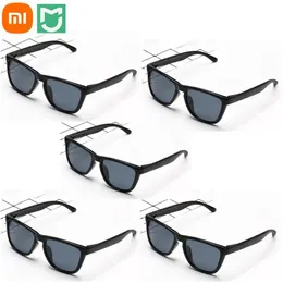 Óculos de sol 15pcs Xiaomi Mijia Classic Square Sunglasses TAC Lentes polarizadas Óculos Retro Light Frame Screwless UV Protection Driver