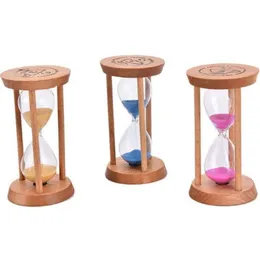 Mode 3 minuter träram Sandglas Sandglas Hourglas Tid Counter Count Down Home Kitchen Timer Clock Decoration Gift Reloj de Arena Con Marco de Madera