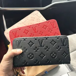 2021 Fashion flowers designer zipper wallets luxurys Men Women leather bags High Quality Classic Letters coin Purse Original Box Plaid card holder