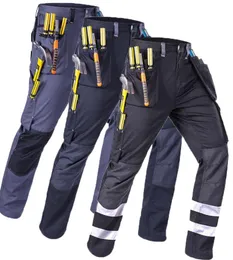 Lastbyxor Mens Casual Working Fashion Pantalon Homme Streetwear Trousers Hi Vis Outdoor Work Pant Size M4XL1385602