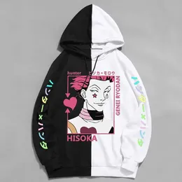 هوديس أنيمي X Hunter المطبوعة للرجال Hisoka Sweatshirt Haruku Streetwear Hip Hop Clatwork