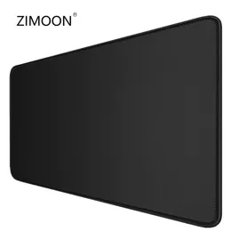 Rests 40x90cm All Black Gaming Mouse Pad with Ed Edge Large Size Nonslip Rubber Base Mousepad Premiumtextured Mouse Mat