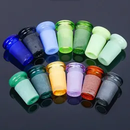 Colored Glass Convert Adapter Hookahs Adapters 10mm Female to 14mm Male Reducer Connector Ash Catcher Ground Joint For Quartz Banger Nails Bongs Dab Rigs