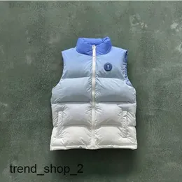 2023 New Men Trapstar Jacket Irongate Distrange Gilte-Ice Blue bordado com letras de zíper de capote Women Coat Classic 888Ss