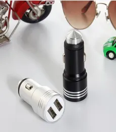 Universal 31a Samsung Xiaomi Android Phone 2 포트 USB 출력 빠른 충전을위한 Universal 31A Safety Aluminum Metal Dual USB Car Charger 6736344