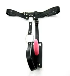 Adjustable PU Leather MaleFemale Underwear Chastity Belt with Anal Plug Chastity Device Adult Game Anal Sex Toy Y181101061528232