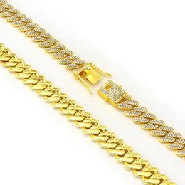 Kubanska länkkedjor rostfritt stål diamantkedja viviane westwood mode smycken halsband längd 45 50 55 60 cm hiphop halsband män 925 smycken jubileumsgåva