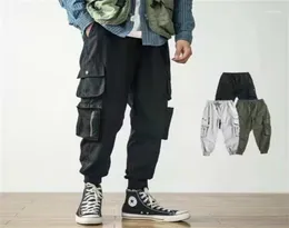 HARAJUKU MÄNNER OF THE ZIPPER VITA LASSBANTER 2021 HIP HOP MULTI POCKETS BAGGY HAREM JOGGER MANA CASUAL STREETEGE TROUSERS13118442