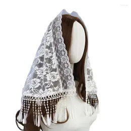 Sciarpe 449b in pizzo headwrap shawl hijab coproversa sciarpa velo bandana da donna manuale mantillaflorale tudung