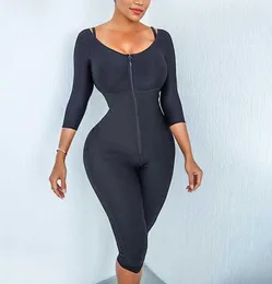 Women039S Shaper straffen Haut Shapewear Faja postparto kolumbianas bodyuit Knierohrkontrolle Körperform mit mittlerer Banner2314122