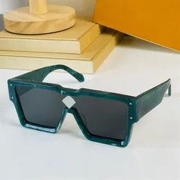 Męskie okulary przeciwsłoneczne Z1547e Marble zielona rama Cyklon okulary przeciwsłoneczne Klasyczne okulary przeciwsłoneczne damskie modne projektant ośrodka kurortu Top Qual272Q