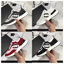 kvinnor män skor sneakers läder gummi varm vacker rund tå flerfärg mångsidig tjock snörning upp röd svart gröna mens skor casual skor plattform designer skor