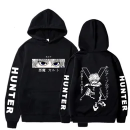 Haruku Japna Anime X Hunter Hoodies Men Men Men killua Zoldyckスウェットシャツカジュアルストリートウェアプルオーバー特大のY2Kクロス